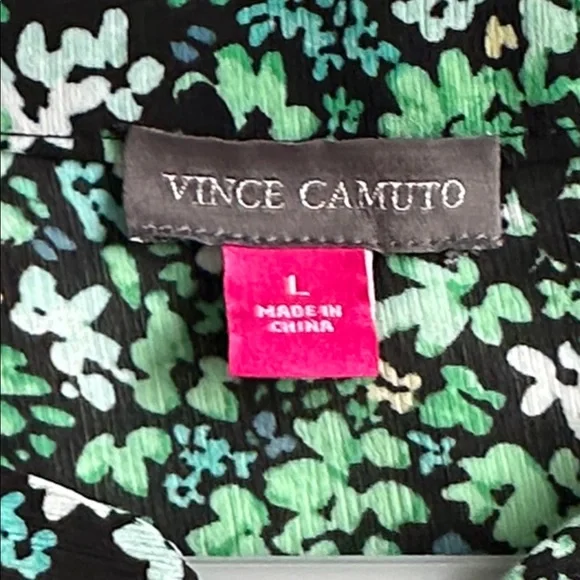 Vince Camuto woman’s blouse three-quarter length sleeve size L - Picture 3 of 5